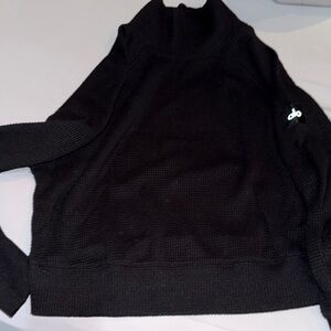 ALO Yoga Black Turtleneck Top